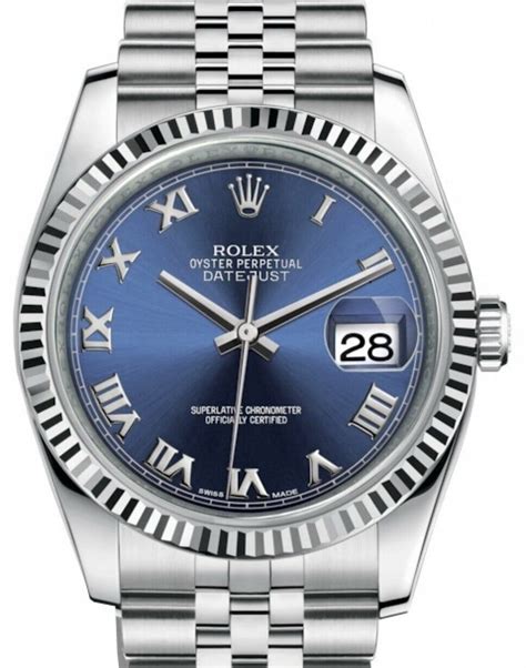 rolex datejust 36 blue roman dial|rolex datejust 36 price new.